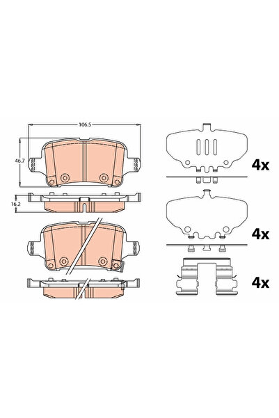 TRW Set Placute Frana Frana Disc Opel Insignia B Country Tourer/Insignia B Gr...