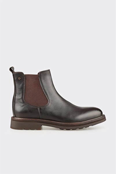 Elle Shoes Kahve Deri Erkek Günlük Bot