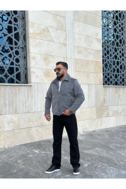 PEERLESS STORE Crop Kesim Dolumlu Sakallı Mont