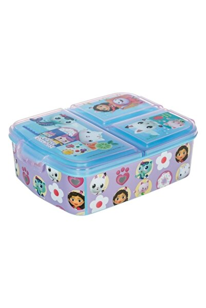 SHOPIENS Recipient alimentar cu 3 compartimente Gabby's Dollhouse, 790 ml, li...