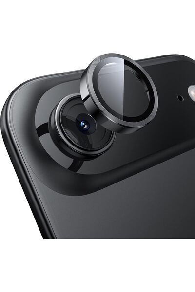 Fibaks iPhone 17 Air Uyumlu Aparatlı Kamera Koruma Renkli Lens Koruyucu Temperli Cam Koruma