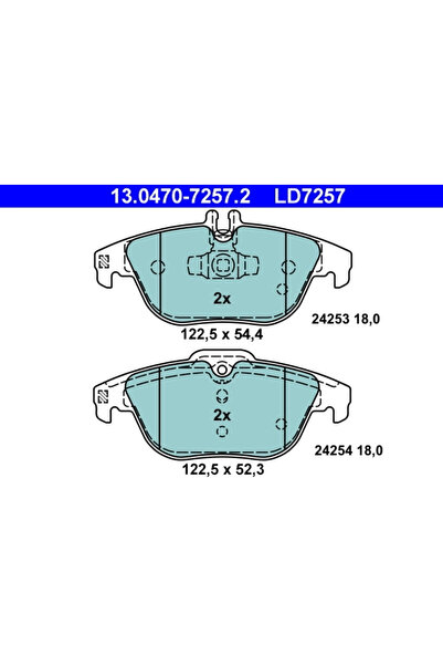Ate Set Placute Frana Frana Disc Mercedes-Benz C-Class/E-Class/Glk-Class