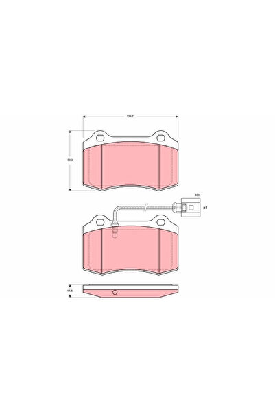 TRW Set Placute Frana Frana Disc Seat Leon 2002-2006