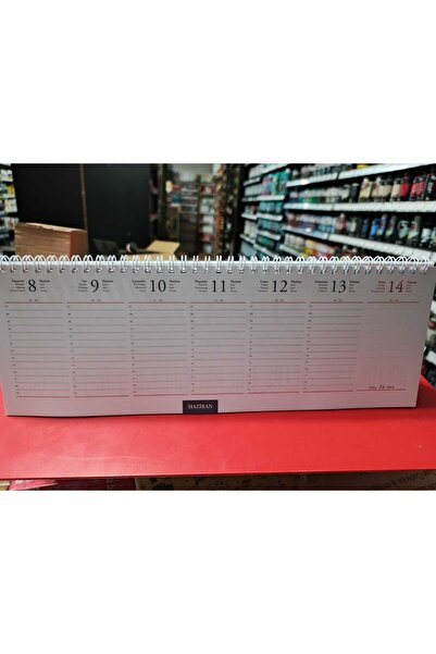 Gıpta Brite 2026 Masa Üstü Takvim 12*33cm Haftalık Masa Takvimi