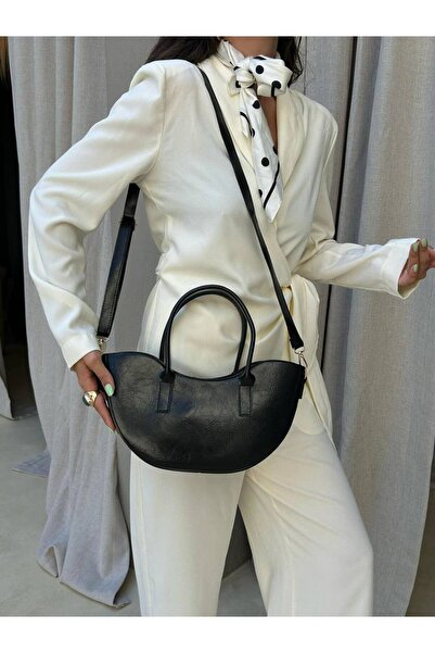 SHIKIRTI Gondol Model Shiny Leather Women's Hand and Shoulder Bag with Long S...