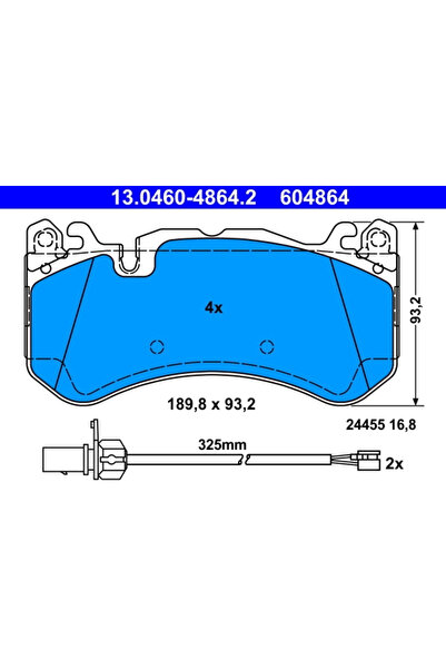 Ate Set Placute Frana Frana Disc Audi A6 C6