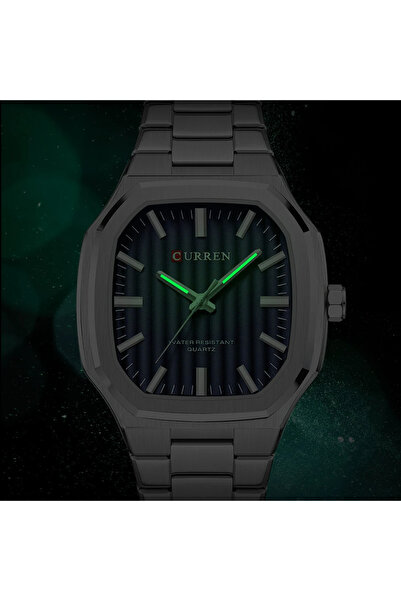 Curren Men's Watch Casual Steel Silver Analog Quartz Luminous Hands