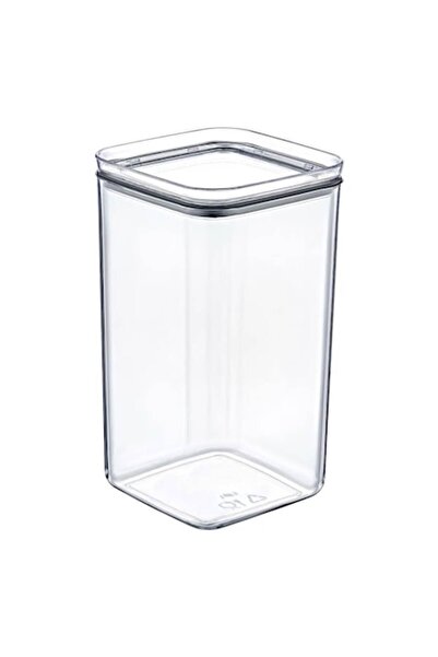 SHOPIENS Food Storage Container, Transparent Plastic, 0.25 L, 6x6x11 cm