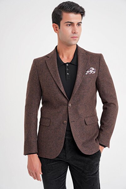 Efor C 718 CEKET Slim KAHVE