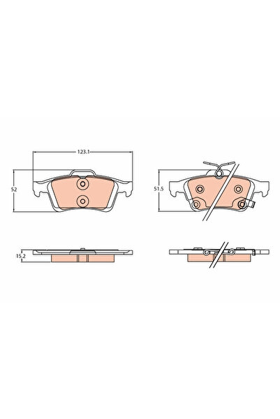 TRW Set Placute Frana Frana Disc Ford Focus 3