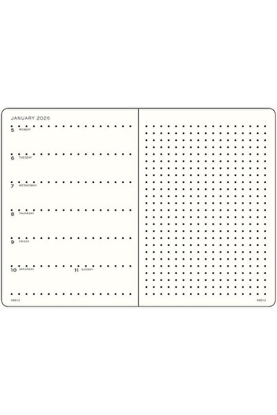 Leuchtturm1917 Leuchtturm 1917 Weekly Planner & Ajanda Defter Noktalı Wallet (B6+ x A6) 2026, Rising Sun, English 3