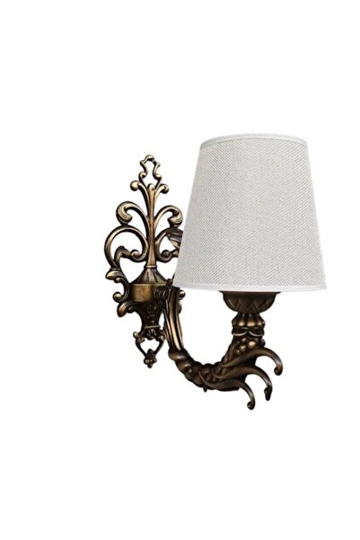 DEDE Grape Kol Zamak Metal Sconce with Antique Finish, Cream Color, with Hat