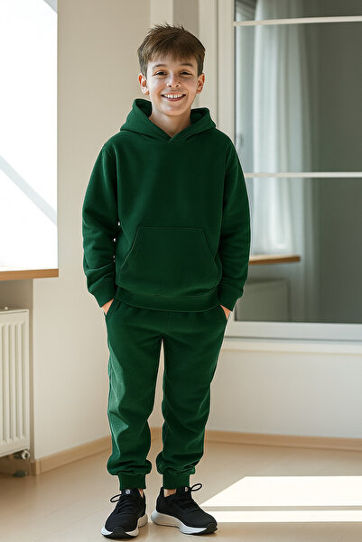 MYADA طقم أطفال فاخر من 3 قطع من الصوف الناعم للملابس الداخلية والخارجية