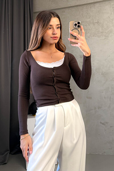 ModaPlaza Women's White Lace Bodysuit 22020