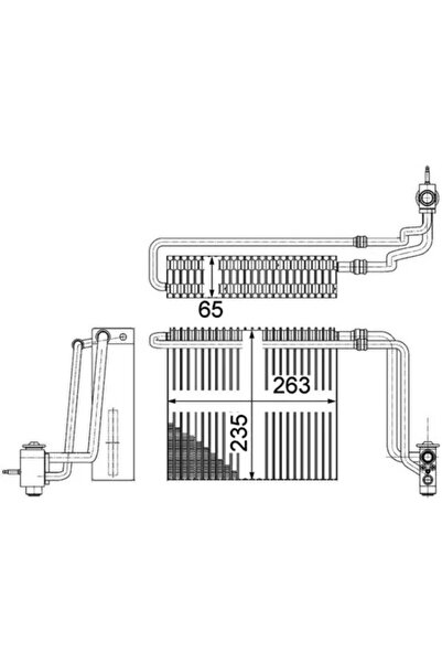 MAHLE Evaporator Aer Conditionat Mercedes-Benz Viano/Vito / Mixto Caroserie/V...