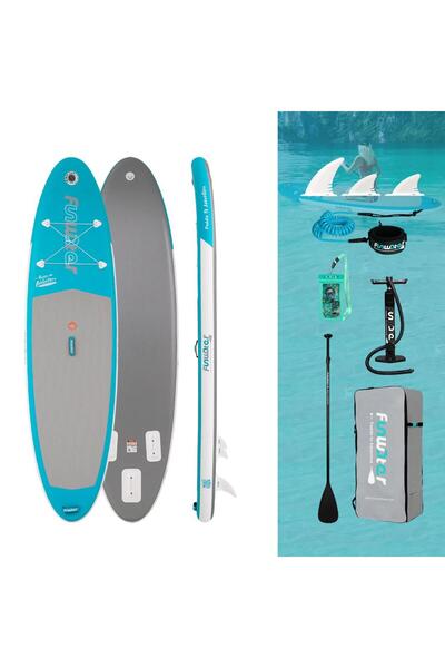 Funwater ADVENTURE PADDLE ŞİŞME SUP BOARD/STAND UP PADDLE BOARD 320x83x15 CM TURKUAZ