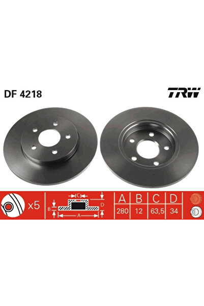 TRW Disc frana FORD MONDEO III Turnier 2000-2007 DF4218