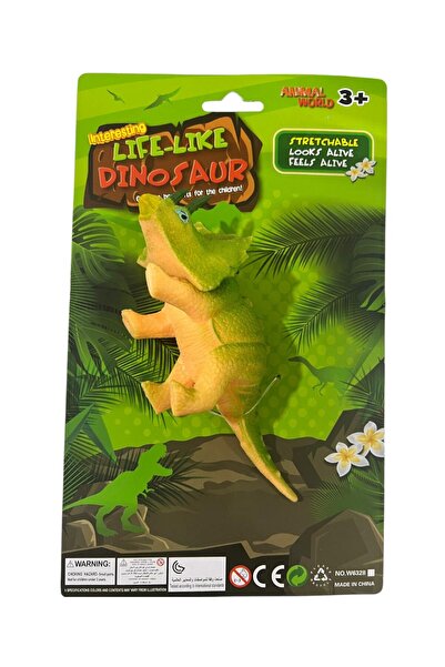 Seher ESNEK HAYVANLAR DİNOZOR 2 ASORTİ ESNEK OYUNCAKLAR 17X8 CM