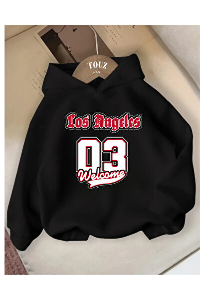 Touz Moda Young Los Angeles Printed 3-Thread Thick Sweet Hoodie