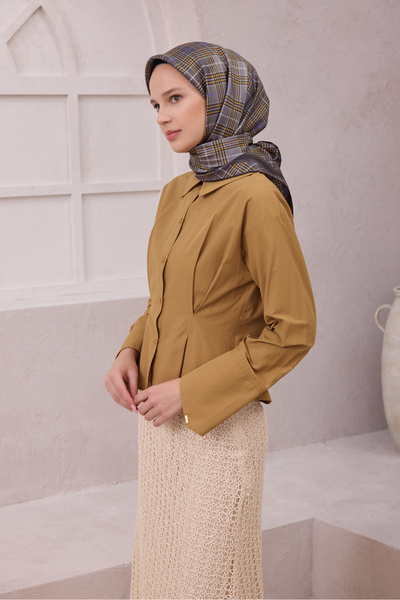 Belli Plaid Pattern Silk Twill Scarf 2118D01 57