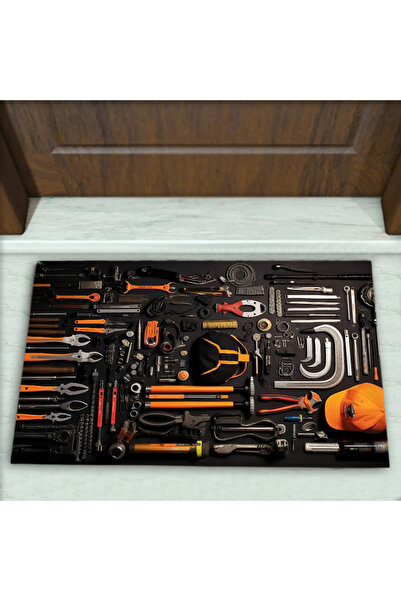 Colorix Carpet Tamirci Desenli Dekoratif Kapı Önü Paspası No: 2057