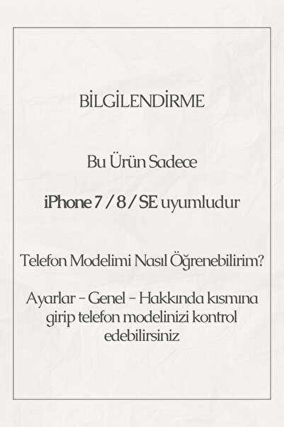 Elorakılıf Iphone 7/8/SE Uyumlu Baskılı Yumuşak Silikon Şeffaf Telefon Kılıfı