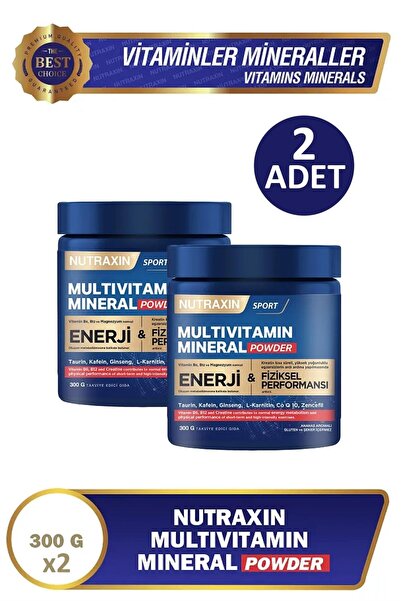 Nutraxin Multivitamin Mineral Powder 300 gr 2 Adet