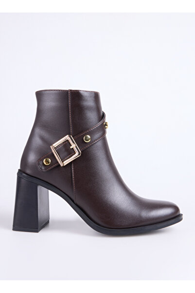 Fabrika Kahve Kadın Topuklu Bot BLOCK-BLENID