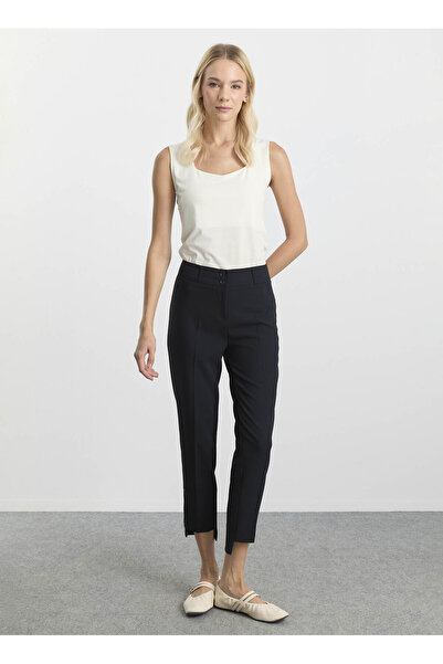 Selen Normal Bel Standart Lacivert Kadın Pantolon 25KSL5463