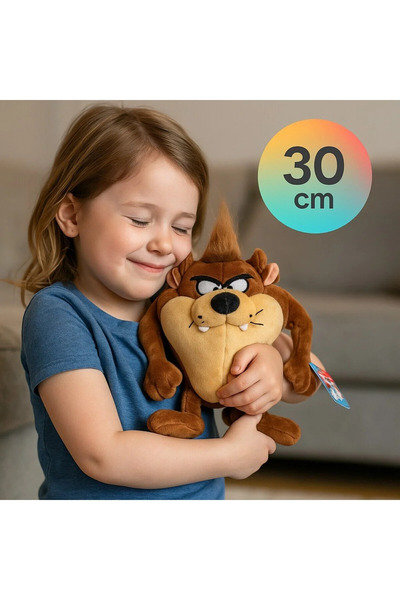 Cici Oyuncak Tunes Çizgi Film Karakteri Tazmanya Canavarı Lisanslı Peluş Oyuncak - 30 cm