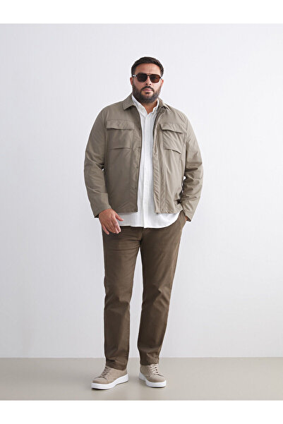 LC Waikiki Vizyon Yeni Sezon Büyük Beden Standart Kalıp Gabardin Erkek Chino Pantolon