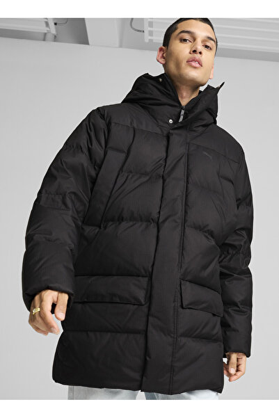 Puma 62646601 Protective Down Parka Siyah Düz Erkek Mont