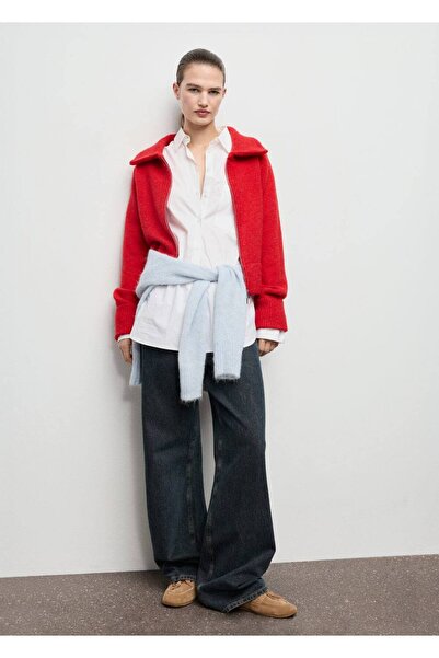 MANGO Woman Gömlek yaka hırka