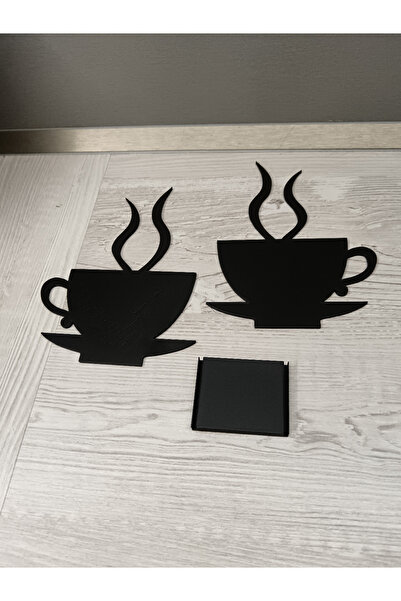 MYA DESİGN JEWERLY 3D Coffee and Tea Corner Napkin Holder