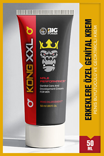 BİG POWER Kong XXL Big Size Erkeklere Özel Genital Bakım Penis Kremi