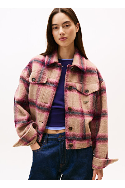 Tommy Jeans Standart Pembe Kadın Ceket DW0DW21662THC