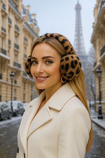 FELLMENS Leopard Soft Textured Plush Headphones
