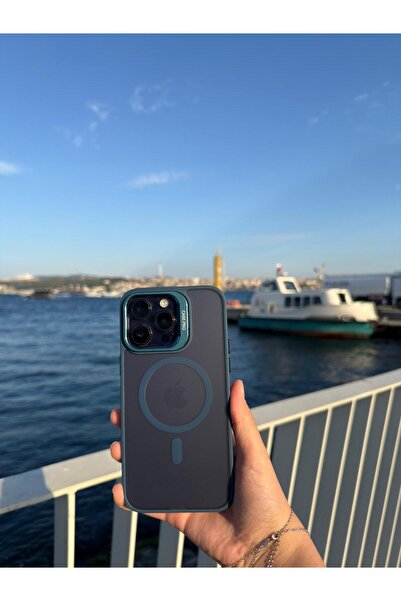 iPhone 12/12pro Magsafe Uyumlu Standlı Mat Kılıf + Lens Koruyucu