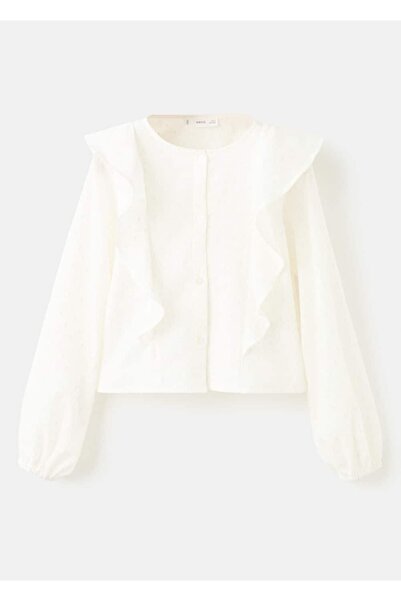 MANGO Kids Volanlı lureks bluz