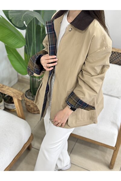 Büşra Butik Kapitone Astarlı Oversize Trenç Ceket