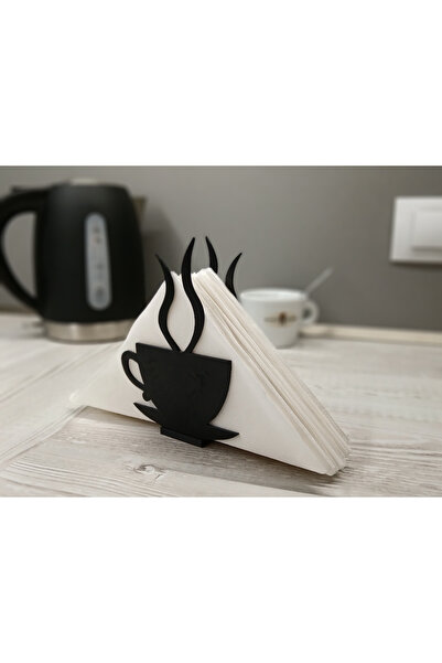 MYA DESİGN JEWERLY 3D Coffee and Tea Corner Napkin Holder