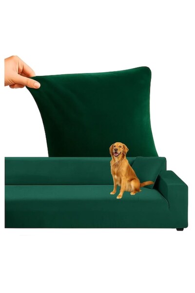 OEM Комплект калъф за диван зелен, 145x185 см + калъф за възглавница 45x45 см...