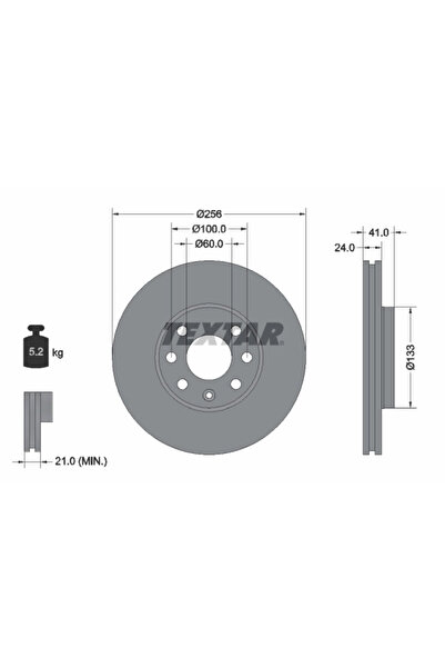 Krieger Disc Frana Chevrolet Astra Opel Astra G
