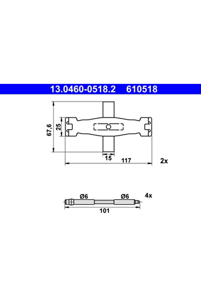 Ate Set Accesorii Placute Frana Audi A6 C7/A7/Q5