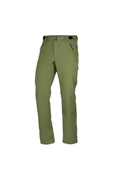 NORTHFINDER Pantaloni softshell pentru drumeții bărbătești MAURO, măsliniu