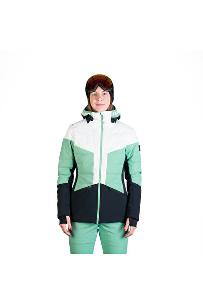NORTHFINDER Women's quilted insulated ski jacket NANETTE lightgreen
