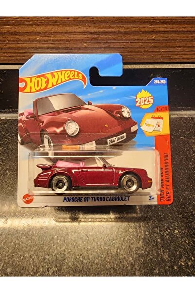 HOT WHEELS 1/64 PORSCHE 911 TURBO CABRİOLET