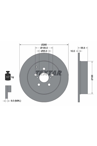 Krieger Спирачен диск Toyota Avensis