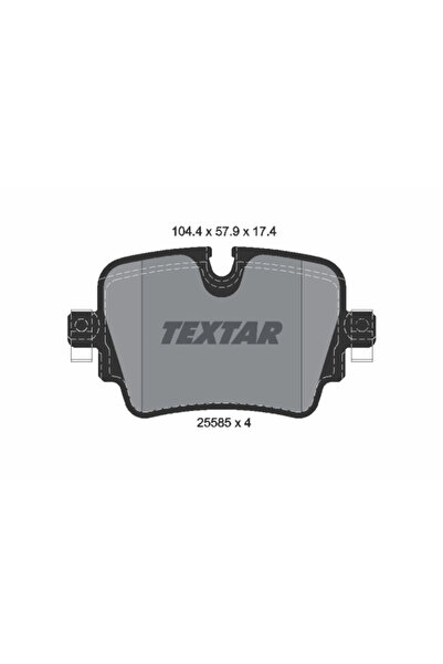 TEXTAR Комплект спирачни накладки дискови спирачки Jaguar F-Type/Xj