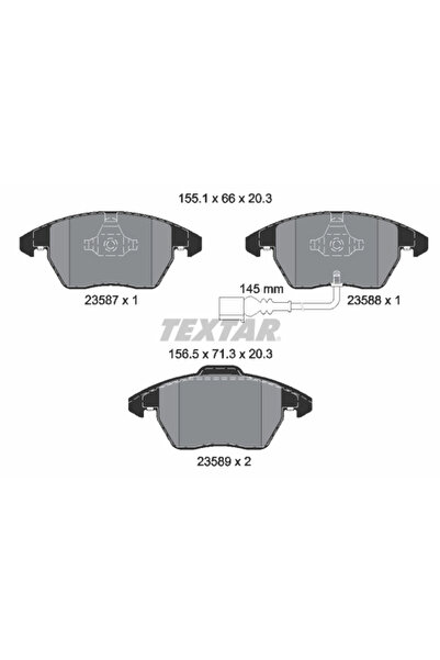 Krieger Set Placute Frana Frana Disc Audi A1/A3 Skoda Octavia 2/Roomster/Supe...